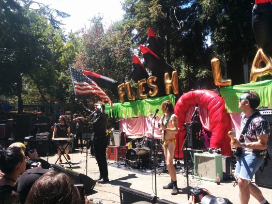 Sneaky Pinks en un efímero momento de efusividad patriótica